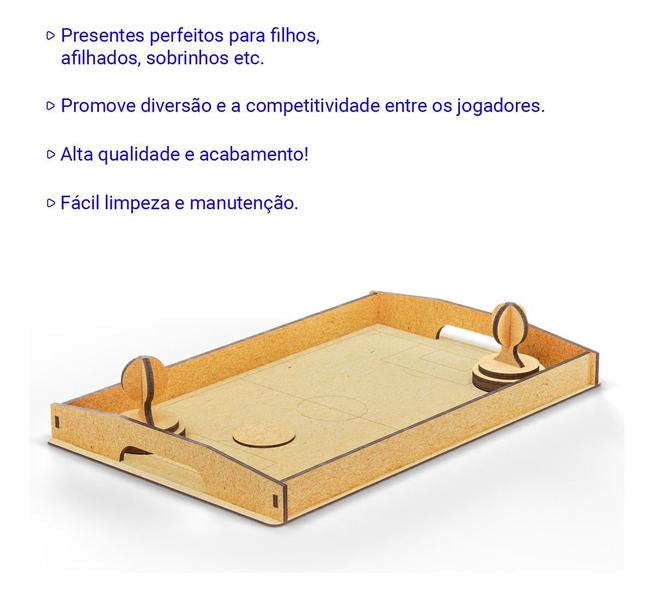 Mini Jogo de Mesa Infantil em MDF - Portátil e Divertido - Decoraset Imagem de Mini Jogo de Mesa Infantil em MDF - Portátil e Divertido
