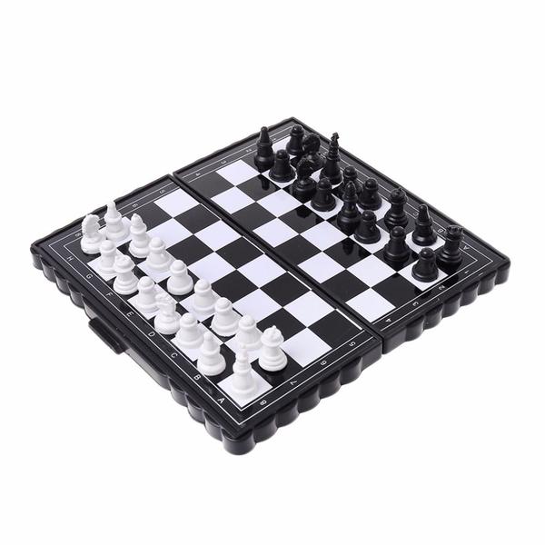 Mini Jogo De Xadrez De Bolso Magnético Para Viagens 13cm - Jogo de