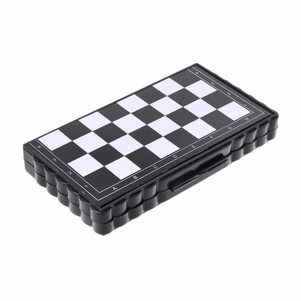 Mini Jogo De Xadrez De Bolso Magnético Para Viagens 13cm - Jogo de