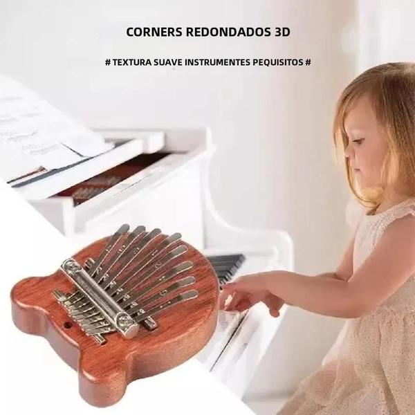 Imagem de Mini Kalimba 8 Teclas - Piano de Polegar de Alta Qualidade - Presente Musical