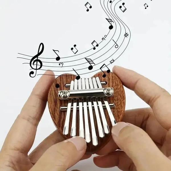 Imagem de Mini Kalimba 8 Teclas - Piano de Polegar de Alta Qualidade - Presente Musical