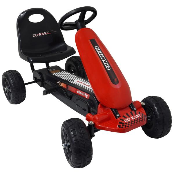 Imagem de Mini Kart Carrinho Com Pedal Mini Veículo Brinquedo Quadriciclo Infantil Vermelho Importway BW-219VM