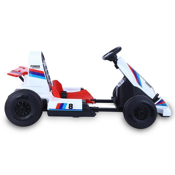 Imagem de Mini Kart Infantil Elétrico R/C Brinquedos Bandeirante Branco 12V 2900