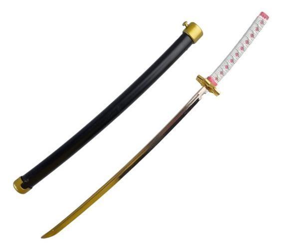 Imagem de Mini Katana Demon Slayer Cabo Branco Rosa