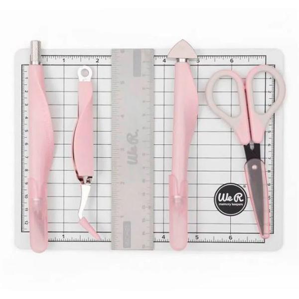 Imagem de Mini Kit de Ferramentas We R Memory Keepers Mini Tool Kit Rosa - 6 Peças