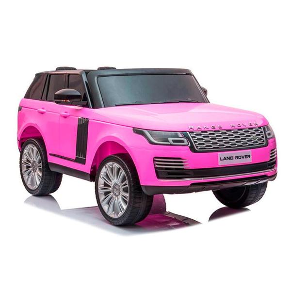 Imagem de Mini Land Rover Carro Elétrico Infantil Mini Range Evoque A Bateria Brinquedo de 2 Lugares Criança Motorizado Rosa Menina 24V Caminhonete