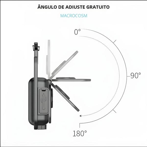 Imagem de Mini Lanterna Chaveiro Super Brilhante - Portátil, 4 Modos de Luz e com Ímã