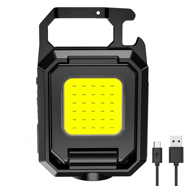 Imagem de Mini Lanterna Recarregável LED COB 1000lm - À Prova D'Água - Chaveiro para Camping