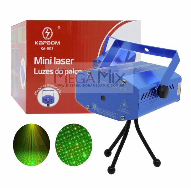 Mini laser luzes de palco ka-1038 - KAPBOM Imagem de Mini laser luzes de palco ka-1038 - KAPBOM