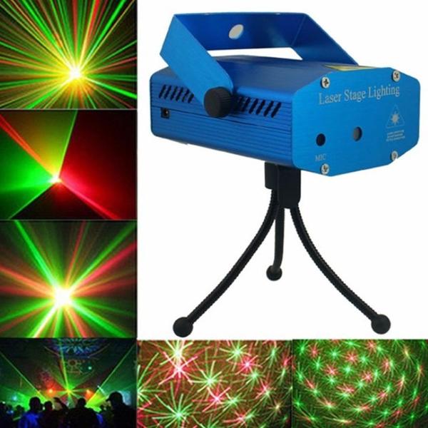 Imagem de Mini Laser Projetor Holografico Lazer Iluminação Para Festas Stage Lighting Luz Led Profissional 110V 220V