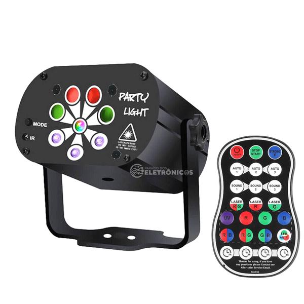Mini Laser Recarregável Jogo De Luz Projetor LED RGB E UV USB Controle Party Light - 1948810 - PDE Imagem de Mini Laser Recarregável Jogo De Luz Projetor LED RGB E UV USB Controle Party Light - 1948810