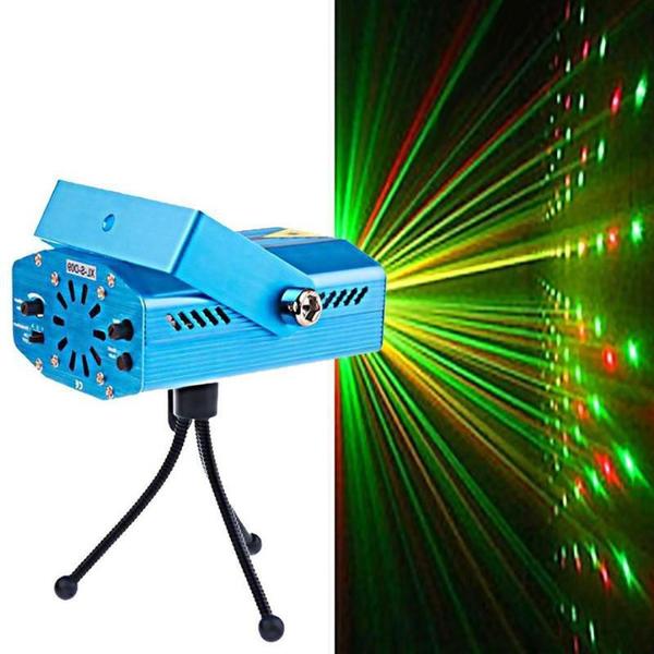 Mini Laser Stage Lighting Projetor Raio Holografico Dj Festa - Mini Projetor Imagem de Mini Laser Stage Lighting Projetor Raio Holografico Dj Festa