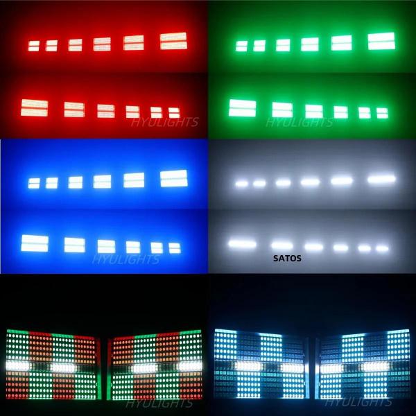 Imagem de Mini LED Strobe RGB 60W DMX - 8 Partições - 8000K - Efeitos de Iluminação para DJ e Palco