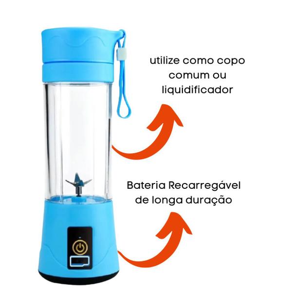 Mini Liquidificador Bateria Recarregavel Portatil Eletronico - ELLO Imagem de Mini Liquidificador Bateria Recarregavel Portatil Eletronico