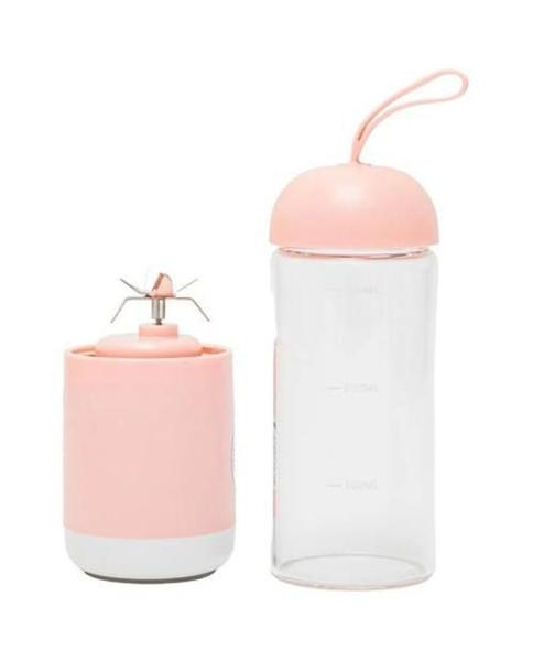 Mini Liquidificador Copo De Vidro Portátil - Rosa Maz-007 - Tomate Imagem de Mini Liquidificador Copo De Vidro Portátil - Rosa Maz-007