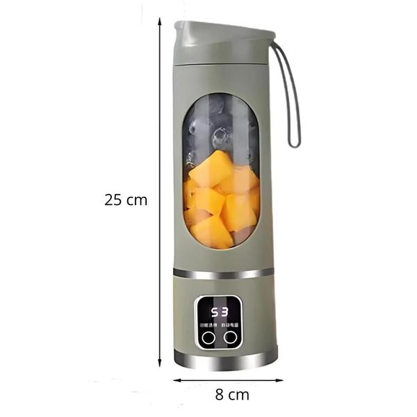 Mini Liquidificador Copo Mixer Elêtrico Batedor Juice Frutas - GARRAFA E MINI LIQUIDIFICADOR Imagem de Mini Liquidificador Copo Mixer Elêtrico Batedor Juice Frutas
