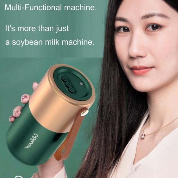 Mini liquidificador de leite de soja automático poderoso máquina de cozimento quebrando elétrica sem filtro aquecendo espremedor - HTTN Imagem de Mini liquidificador de leite de soja automático poderoso máquina de cozimento quebrando elétrica sem filtro aquecendo espremedor