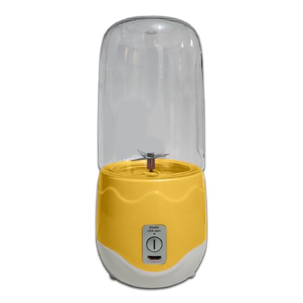 Mini Liquidificador Garrafa Mixer Copo Portátil Recarregável Amarelo Cód. 1825 - Mix Juicer Imagem de Mini Liquidificador Garrafa Mixer Copo Portátil Recarregável Amarelo Cód. 1825