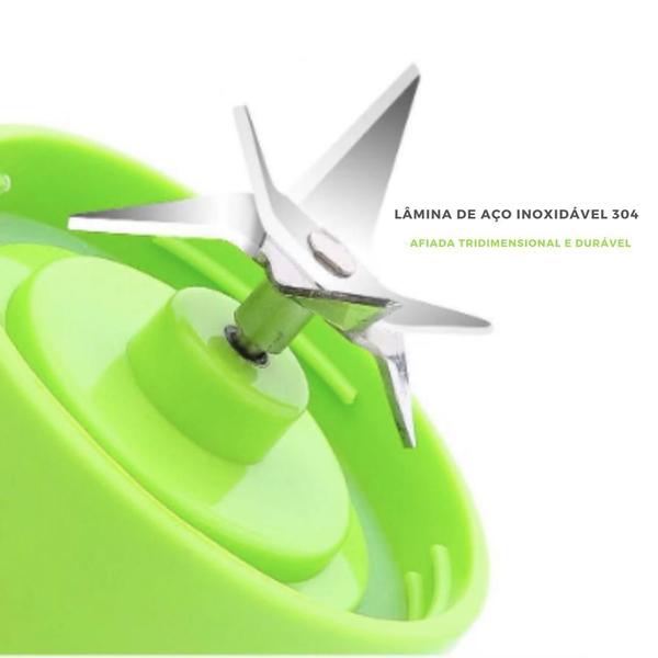 Mini Liquidificador Garrafa Portátil Usb Recarregável - Knup Imagem de Mini Liquidificador Garrafa Portátil Usb Recarregável