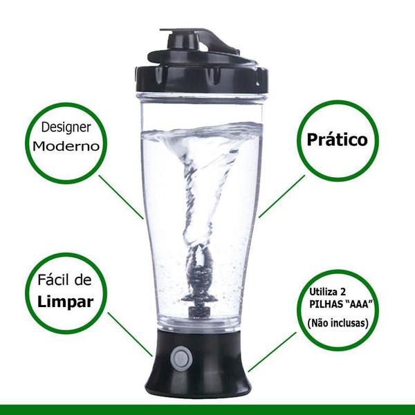 Imagem de Mini Liquidificador Mixer Copo Portátil A Pilhas Shake 300ml