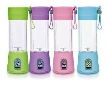 Mini Liquidificador Mixer Juice Usb Garrafa Portatil Coquete Azul - BC BORA COLEGA SHOP Imagem de Mini Liquidificador Mixer Juice Usb Garrafa Portatil Coquete Azul