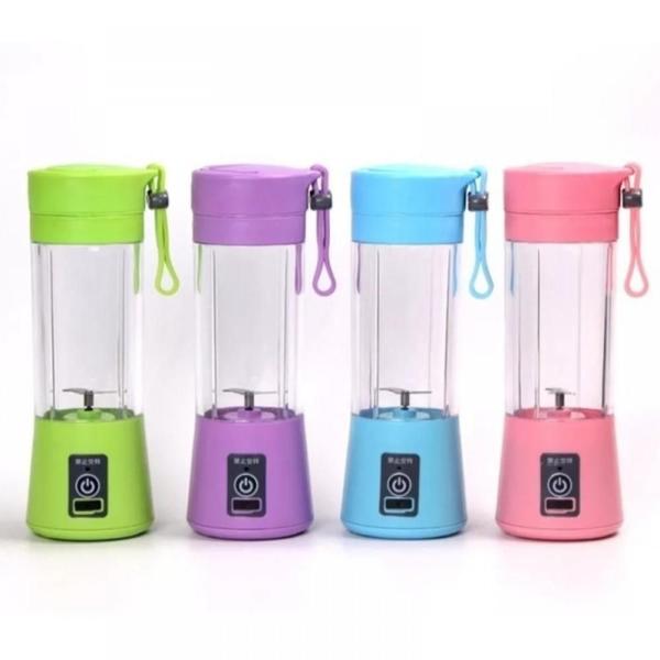 Mini Liquidificador Mixer Portáti Shake Squeeze Recarregável - No Hm 03 Imagem de Mini Liquidificador Mixer Portáti Shake Squeeze Recarregável