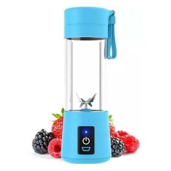 Imagem de Mini Liquidificador/Mixer Portatil Sucos Shakes - Azul