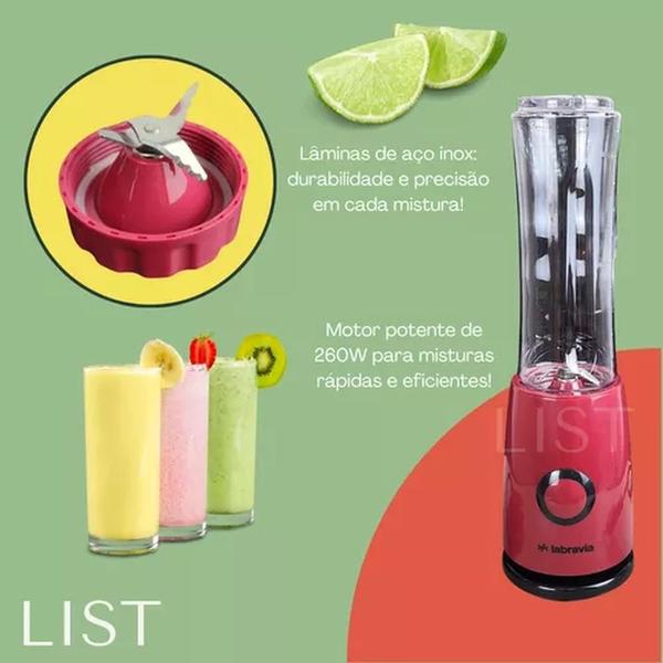 Imagem de Mini Liquidificador Personal Blender 127v Vermelho- Labravia