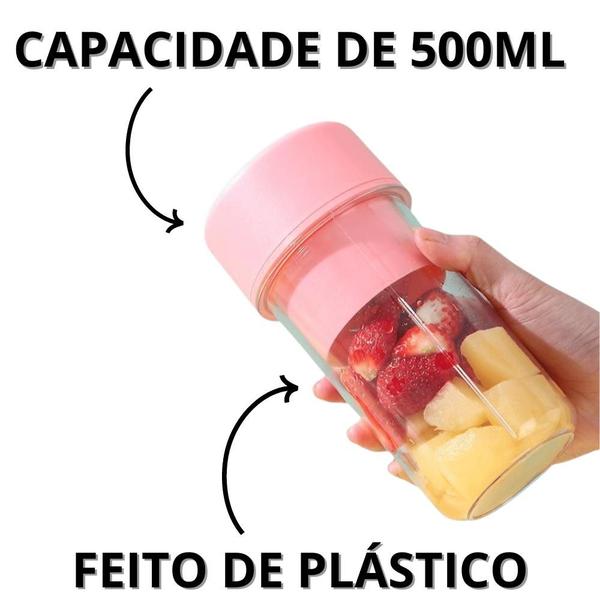 Mini Liquidificador Portátil 500ml - Nibus Imagem de Mini Liquidificador Portátil 500ml