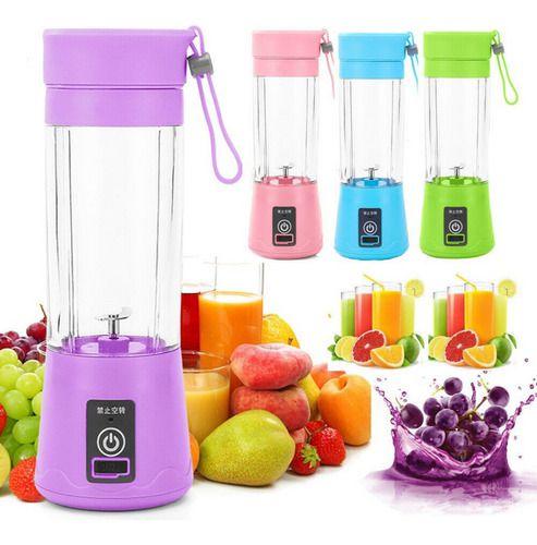 Mini Liquidificador Portátil Com 6 Laminas Usb Recarregável - oem Imagem de Mini Liquidificador Portátil Com 6 Laminas Usb Recarregável