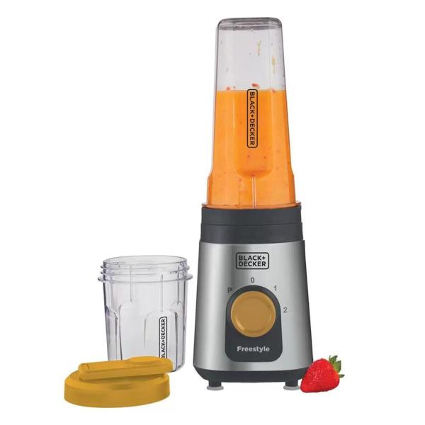 Imagem de Mini Liquidificador Portátil Com Copo e Processador Blender Shake Coqueteleira 220V LP320 Black Decker 220