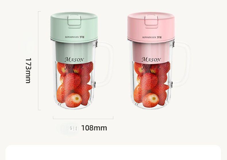 Imagem de Mini Liquidificador Portatil Copo Juicer 300ml Recarregavel Mixer Eletrico