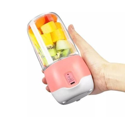 Mini Liquidificador Portatil De Suco Vitamina Elétrico 4 Lâminas 300ML - Arco Imagem de Mini Liquidificador Portatil De Suco Vitamina Elétrico 4 Lâminas 300ML