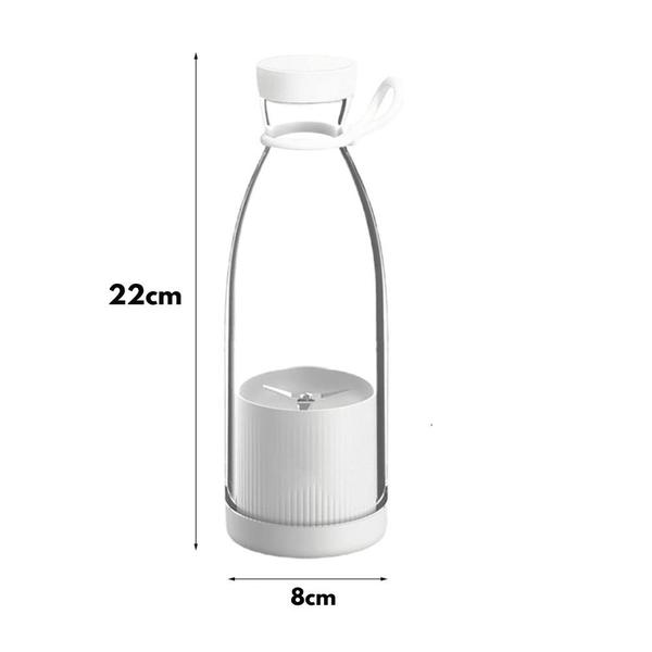 Mini Liquidificador Portatil Garrafa Mixer 450Ml Copo Misturador Recarregável Elétrico Cozinha Viagem Vitamina Suco frutas - NIBUS Imagem de Mini Liquidificador Portatil Garrafa Mixer 450Ml Copo Misturador Recarregável Elétrico Cozinha Viagem Vitamina Suco frutas