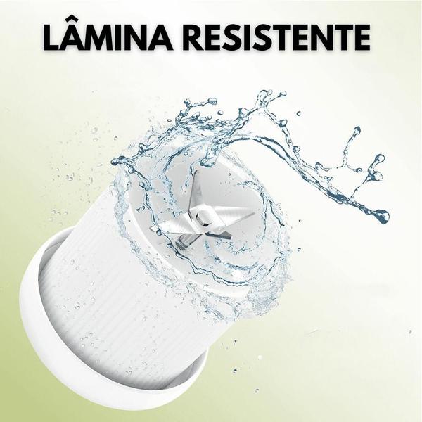 Mini Liquidificador Portatil Garrafa Mixer 450Ml Copo Misturador Recarregável Elétrico Cozinha Viagem Vitamina Suco frutas - NIBUS Imagem de Mini Liquidificador Portatil Garrafa Mixer 450Ml Copo Misturador Recarregável Elétrico Cozinha Viagem Vitamina Suco frutas