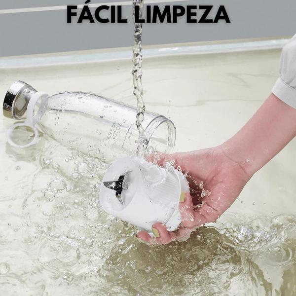 Mini Liquidificador Portatil Garrafa Mixer 450Ml Copo Misturador Recarregável Elétrico Cozinha Viagem Vitamina Suco frutas - NIBUS Imagem de Mini Liquidificador Portatil Garrafa Mixer 450Ml Copo Misturador Recarregável Elétrico Cozinha Viagem Vitamina Suco frutas