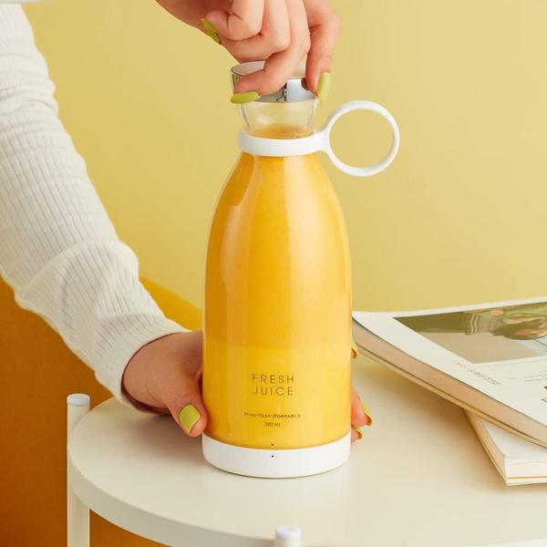 Mini Liquidificador Portatil Garrafa Mixer 450Ml Copo Misturador Recarregável Elétrico Cozinha Viagem Vitamina Suco frutas - NIBUS Imagem de Mini Liquidificador Portatil Garrafa Mixer 450Ml Copo Misturador Recarregável Elétrico Cozinha Viagem Vitamina Suco frutas