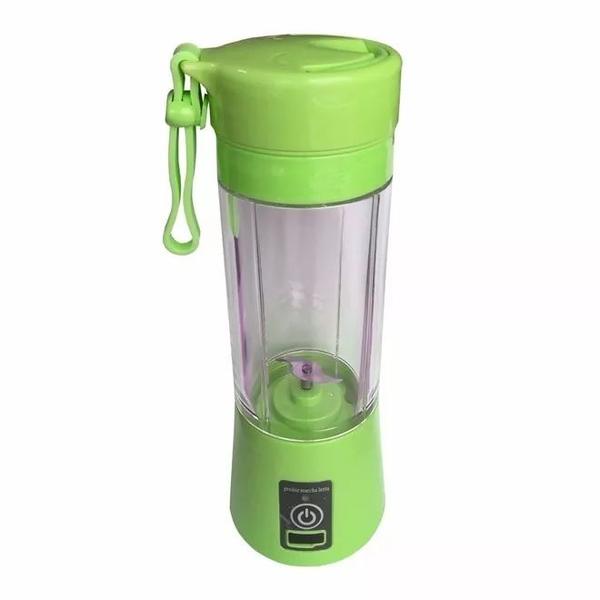 Mini Liquidificador Portátil Juice Cup USB 6 Lâminas Verde Imagem de Mini Liquidificador Portátil Juice Cup USB 6 Lâminas Verde