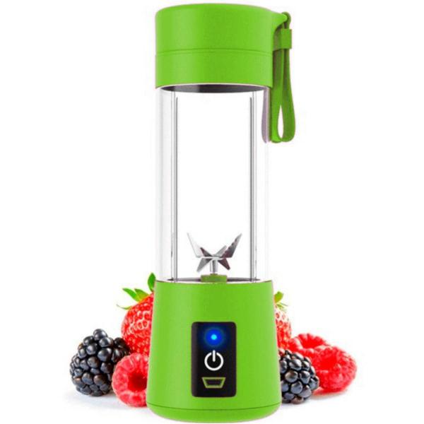 Imagem de Mini Liquidificador Portátil Juicer Cup 6 Lâminas USB - Verde