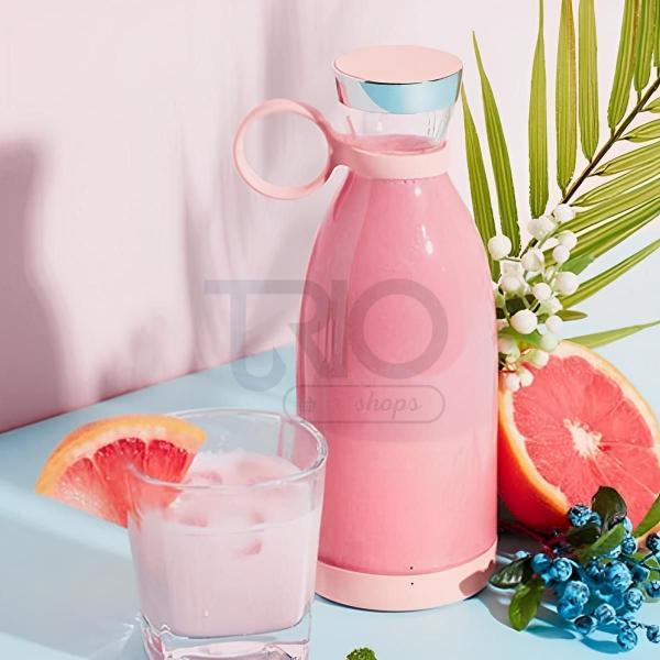 Imagem de Mini Liquidificador Portátil Juicer Recarregável - Rosa