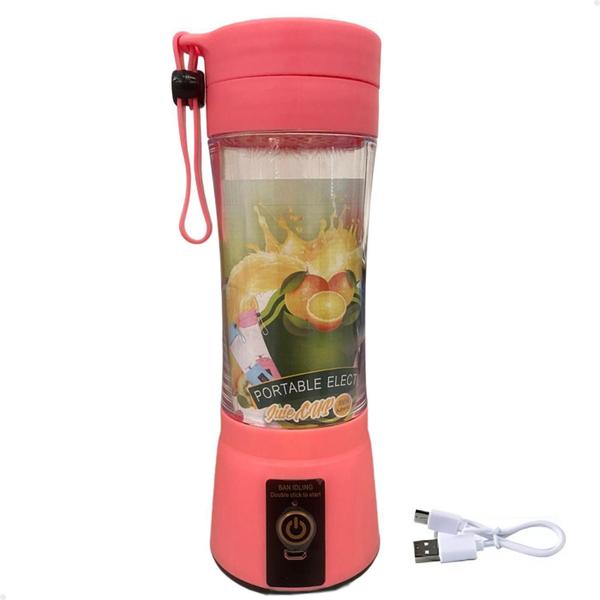 Mini Liquidificador Portátil Lorben Usb Recarregável Rosa Imagem de Mini Liquidificador Portátil Lorben Usb Recarregável Rosa