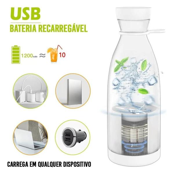 Mini Liquidificador Portátil Mini Mixer 6 Lâminas + Cabo Usb - Yepp Imagem de Mini Liquidificador Portátil Mini Mixer 6 Lâminas + Cabo Usb