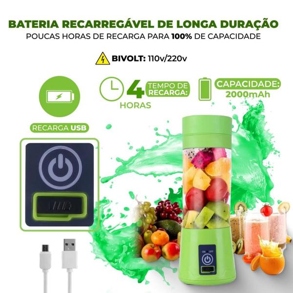 Imagem de Mini Liquidificador Portátil Mixer Shake Suco Vitamina Fit Inova Kv-507