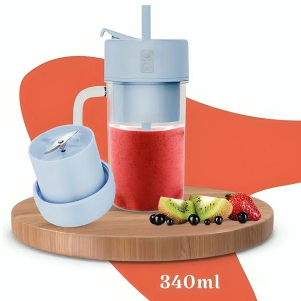 Mini Liquidificador Portátil Para Shake Whey Vitamina Squeeze Fitness Imagem de Mini Liquidificador Portátil Para Shake Whey Vitamina Squeeze Fitness