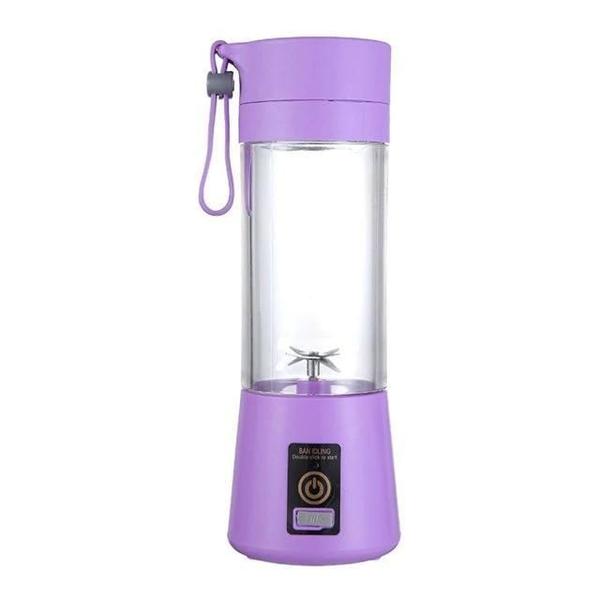 Mini Liquidificador Portátil Recarregável 6 Lâminas Roxo - New Star Imagem de Mini Liquidificador Portátil Recarregável 6 Lâminas Roxo