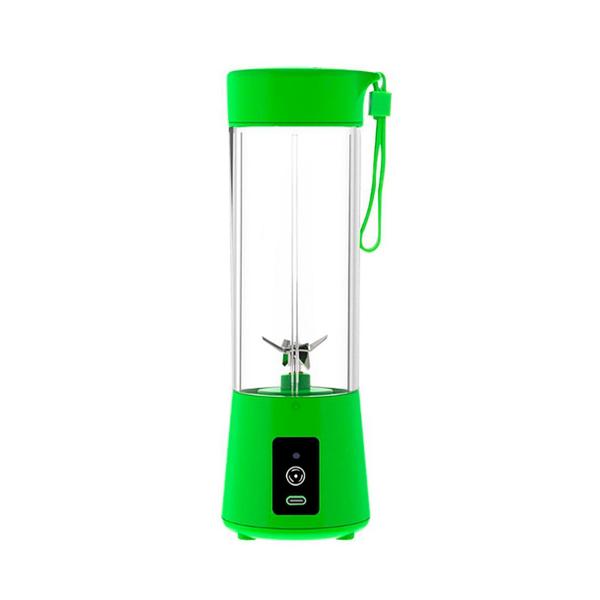 Mini Liquidificador Portátil Recarregável 6 Lâminas Verde - ELLO Imagem de Mini Liquidificador Portátil Recarregável 6 Lâminas Verde