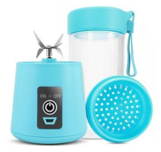 Mini Liquidificador Portátil Recarregável Pratico 6 Lâminas - Ello Imagem de Mini Liquidificador Portátil Recarregável Pratico 6 Lâminas