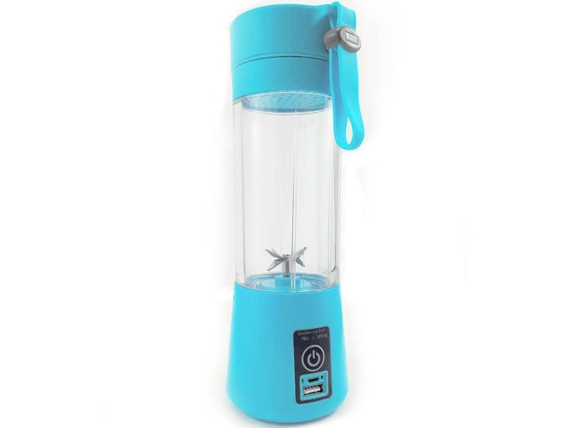Mini Liquidificador Portátil Recarregável Usb 6 Lâminas - Azul - Aquilae Imagem de Mini Liquidificador Portátil Recarregável Usb 6 Lâminas - Azul