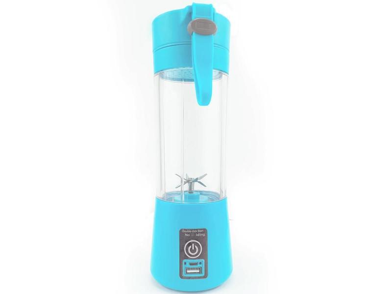 Mini Liquidificador Portátil Recarregável Usb 6 Lâminas - Azul - Aquilae Imagem de Mini Liquidificador Portátil Recarregável Usb 6 Lâminas - Azul