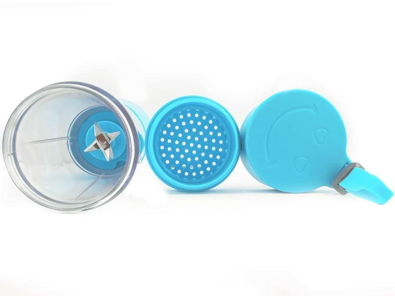 Mini Liquidificador Portátil Recarregável Usb 6 Lâminas - Azul - Aquilae Imagem de Mini Liquidificador Portátil Recarregável Usb 6 Lâminas - Azul